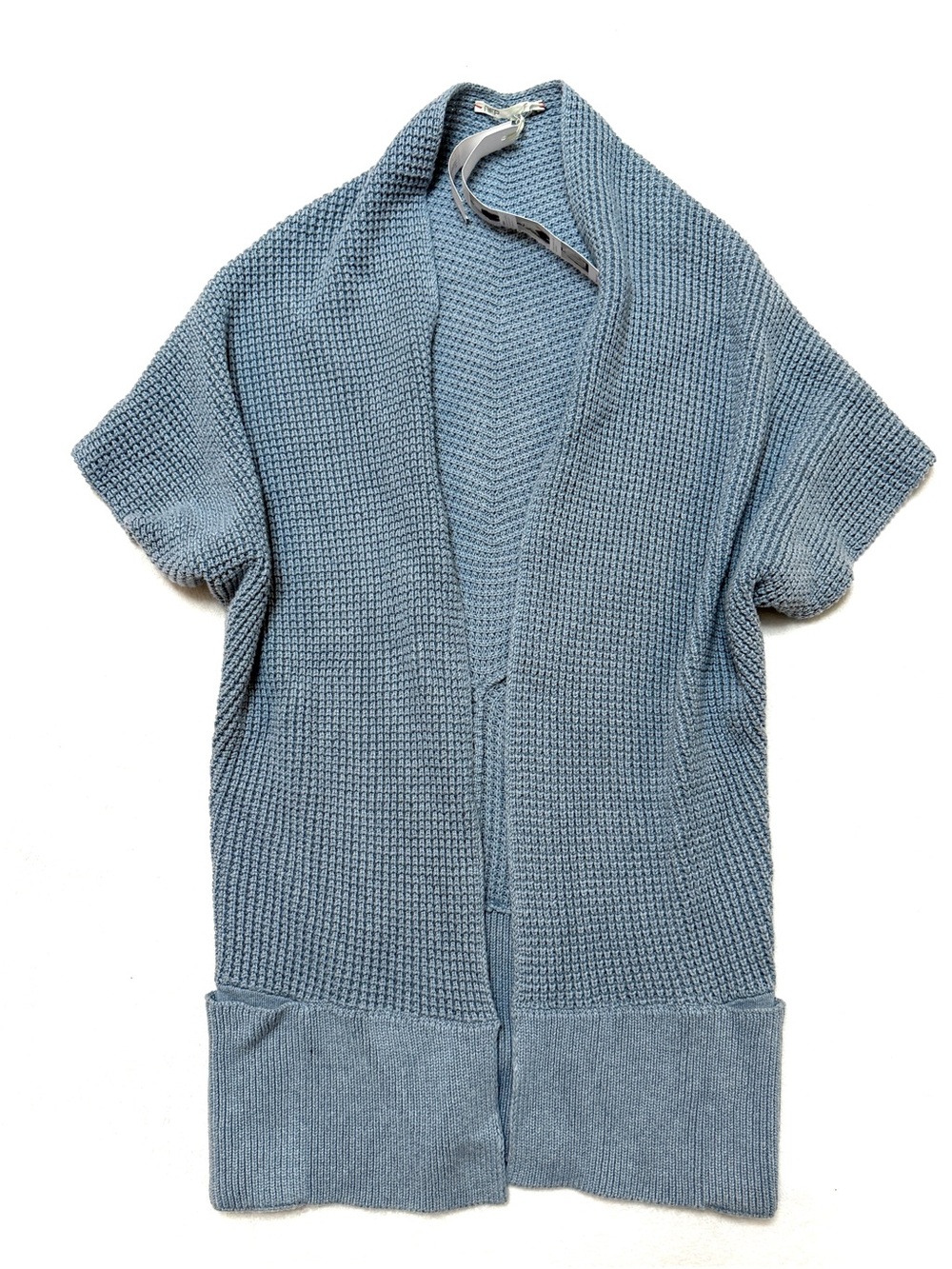 NFP Studio Cocoon Convertible Cardigan Sweater Knit in Sky Melange Blue Sz 1 / 2